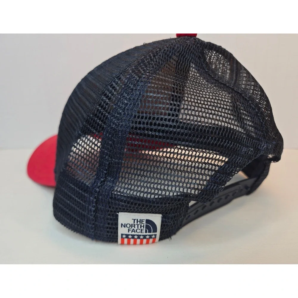 The North Face Americana Trucker Hat Cap TNF One Size American Flag Adjustable